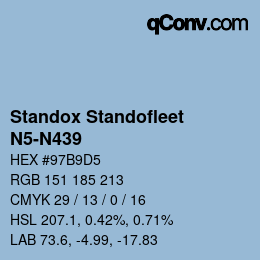 Código de color: Standox Standofleet - N5-N439 | qconv.com