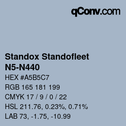 Color code: Standox Standofleet - N5-N440 | qconv.com