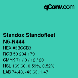 Color code: Standox Standofleet - N5-N444 | qconv.com