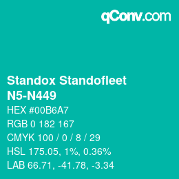Color code: Standox Standofleet - N5-N449 | qconv.com