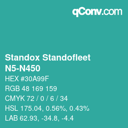 Color code: Standox Standofleet - N5-N450 | qconv.com