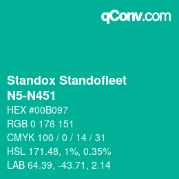 Color code: Standox Standofleet - N5-N451 | qconv.com