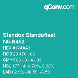Color code: Standox Standofleet - N5-N452 | qconv.com