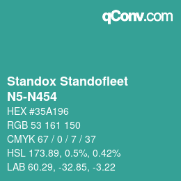 Color code: Standox Standofleet - N5-N454 | qconv.com