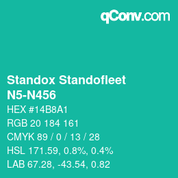 Color code: Standox Standofleet - N5-N456 | qconv.com