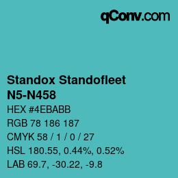 Color code: Standox Standofleet - N5-N458 | qconv.com