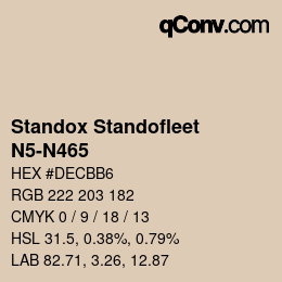 Color code: Standox Standofleet - N5-N465 | qconv.com