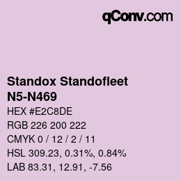 Code couleur: Standox Standofleet - N5-N469 | qconv.com