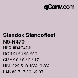 Color code: Standox Standofleet - N5-N470 | qconv.com