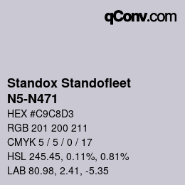 Code couleur: Standox Standofleet - N5-N471 | qconv.com