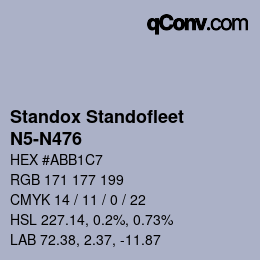 Color code: Standox Standofleet - N5-N476 | qconv.com