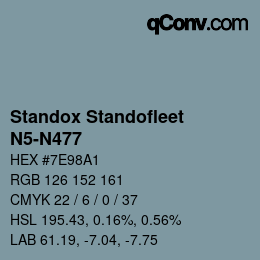 Color code: Standox Standofleet - N5-N477 | qconv.com