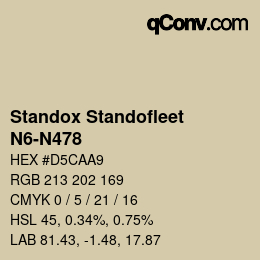 Color code: Standox Standofleet - N6-N478 | qconv.com
