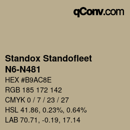 Color code: Standox Standofleet - N6-N481 | qconv.com