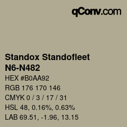 Color code: Standox Standofleet - N6-N482 | qconv.com