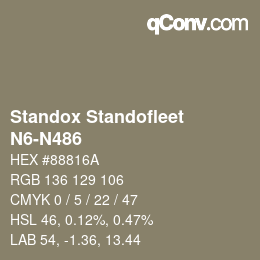 Code couleur: Standox Standofleet - N6-N486 | qconv.com