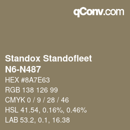 Color code: Standox Standofleet - N6-N487 | qconv.com