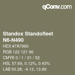 Color code: Standox Standofleet - N6-N490 | qconv.com