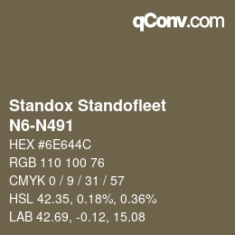 Color code: Standox Standofleet - N6-N491 | qconv.com