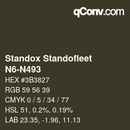 Code couleur: Standox Standofleet - N6-N493 | qconv.com