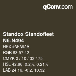 Color code: Standox Standofleet - N6-N494 | qconv.com