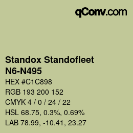 Color code: Standox Standofleet - N6-N495 | qconv.com
