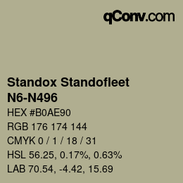 Color code: Standox Standofleet - N6-N496 | qconv.com