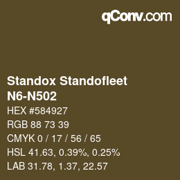 Color code: Standox Standofleet - N6-N502 | qconv.com