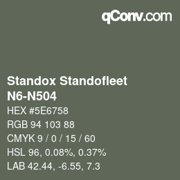Color code: Standox Standofleet - N6-N504 | qconv.com