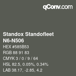 Color code: Standox Standofleet - N6-N506 | qconv.com