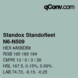 Color code: Standox Standofleet - N6-N509 | qconv.com