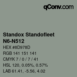 Color code: Standox Standofleet - N6-N512 | qconv.com