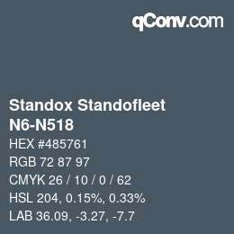 Color code: Standox Standofleet - N6-N518 | qconv.com