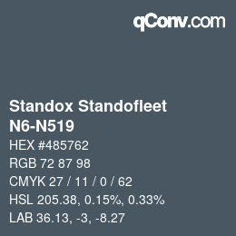 Color code: Standox Standofleet - N6-N519 | qconv.com