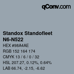 Color code: Standox Standofleet - N6-N522 | qconv.com