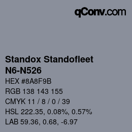 Color code: Standox Standofleet - N6-N526 | qconv.com