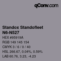 Color code: Standox Standofleet - N6-N527 | qconv.com