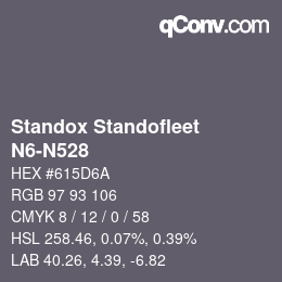 Color code: Standox Standofleet - N6-N528 | qconv.com