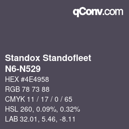 Color code: Standox Standofleet - N6-N529 | qconv.com