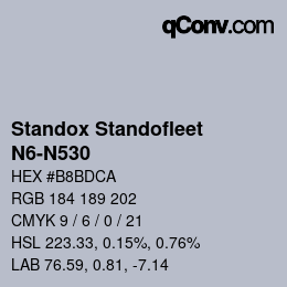 Color code: Standox Standofleet - N6-N530 | qconv.com