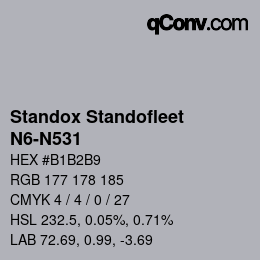 Color code: Standox Standofleet - N6-N531 | qconv.com