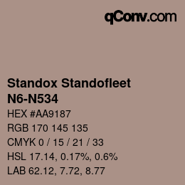 Color code: Standox Standofleet - N6-N534 | qconv.com