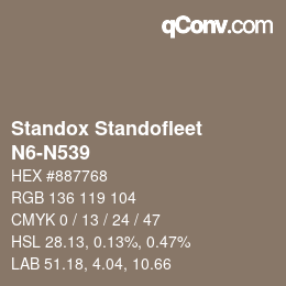 Color code: Standox Standofleet - N6-N539 | qconv.com