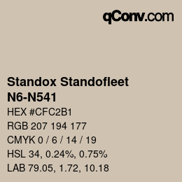 Color code: Standox Standofleet - N6-N541 | qconv.com