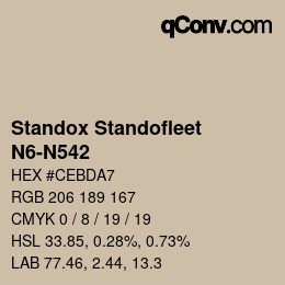 Color code: Standox Standofleet - N6-N542 | qconv.com