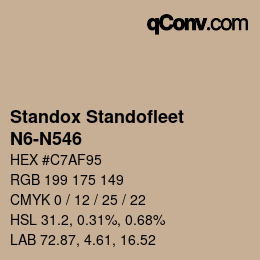 Color code: Standox Standofleet - N6-N546 | qconv.com