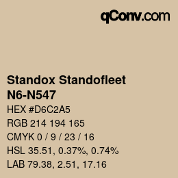 Color code: Standox Standofleet - N6-N547 | qconv.com