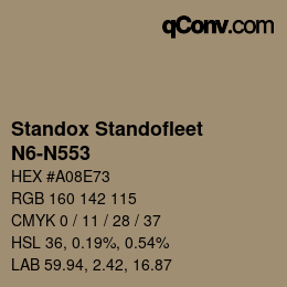 カラーコード: Standox Standofleet - N6-N553 | qconv.com