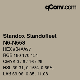 Color code: Standox Standofleet - N6-N558 | qconv.com