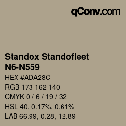 Color code: Standox Standofleet - N6-N559 | qconv.com